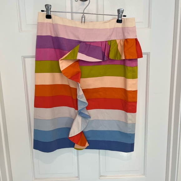 Sara Campbell Multicolor Ruffle Skirt - Picture 1 of 7